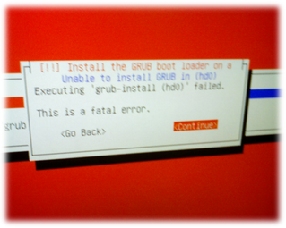 Grub on linux26, Sarge