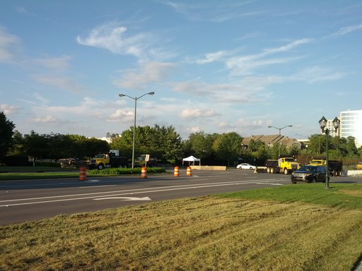 Barricade at Ballantyne Commons Parkway
