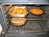 food in oven